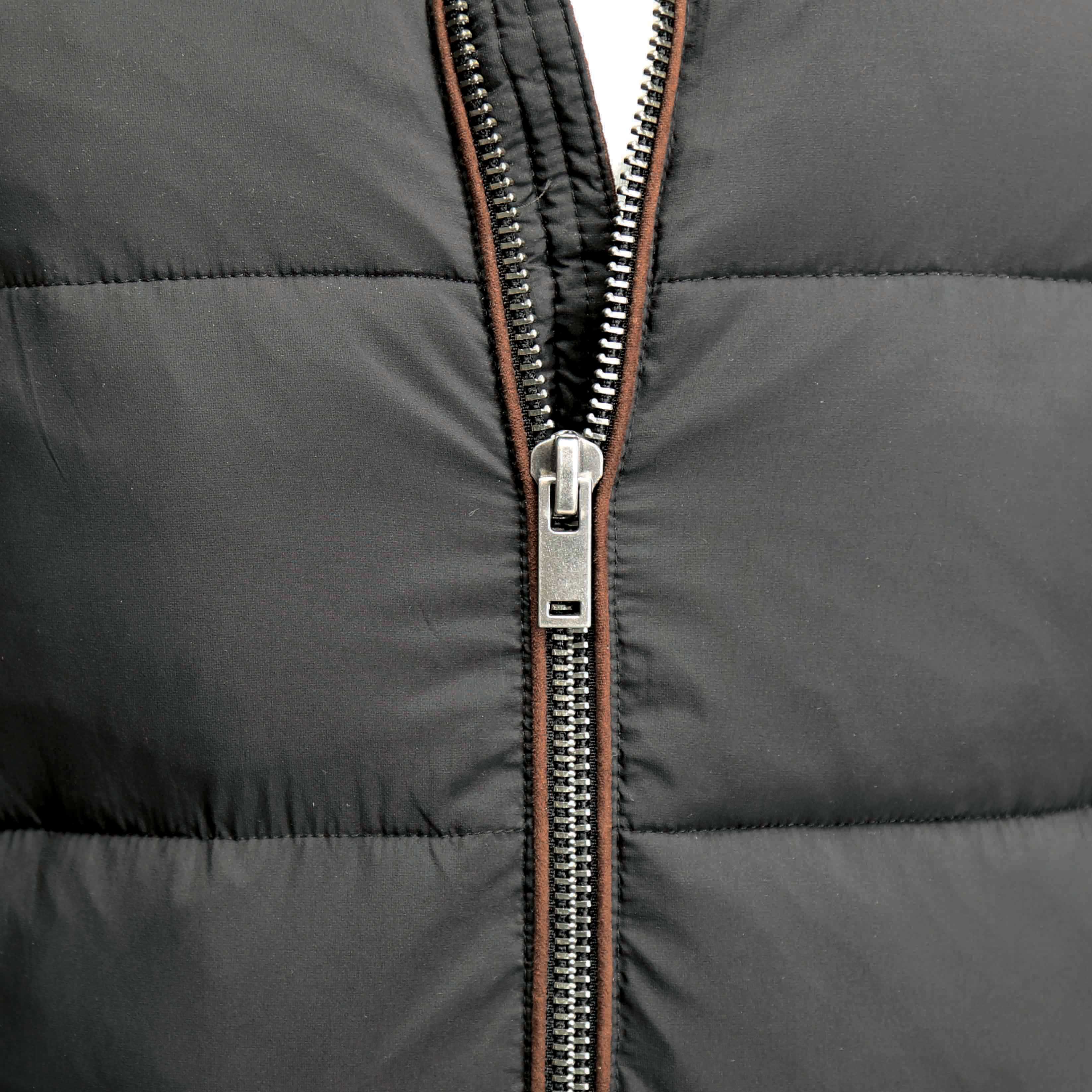 Down Puffer Coat - Black