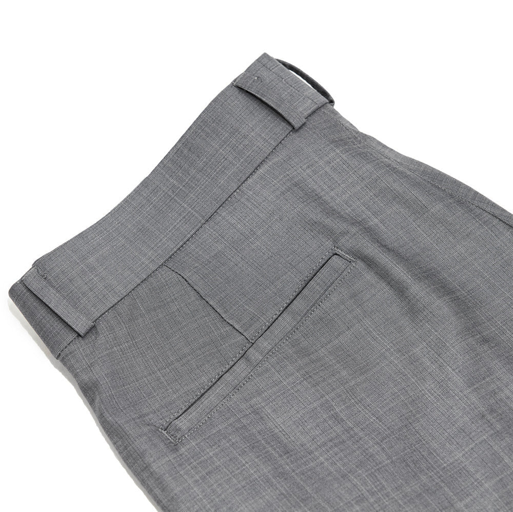 Athletic Fit Stretch Suit Pants - Heathered Grey