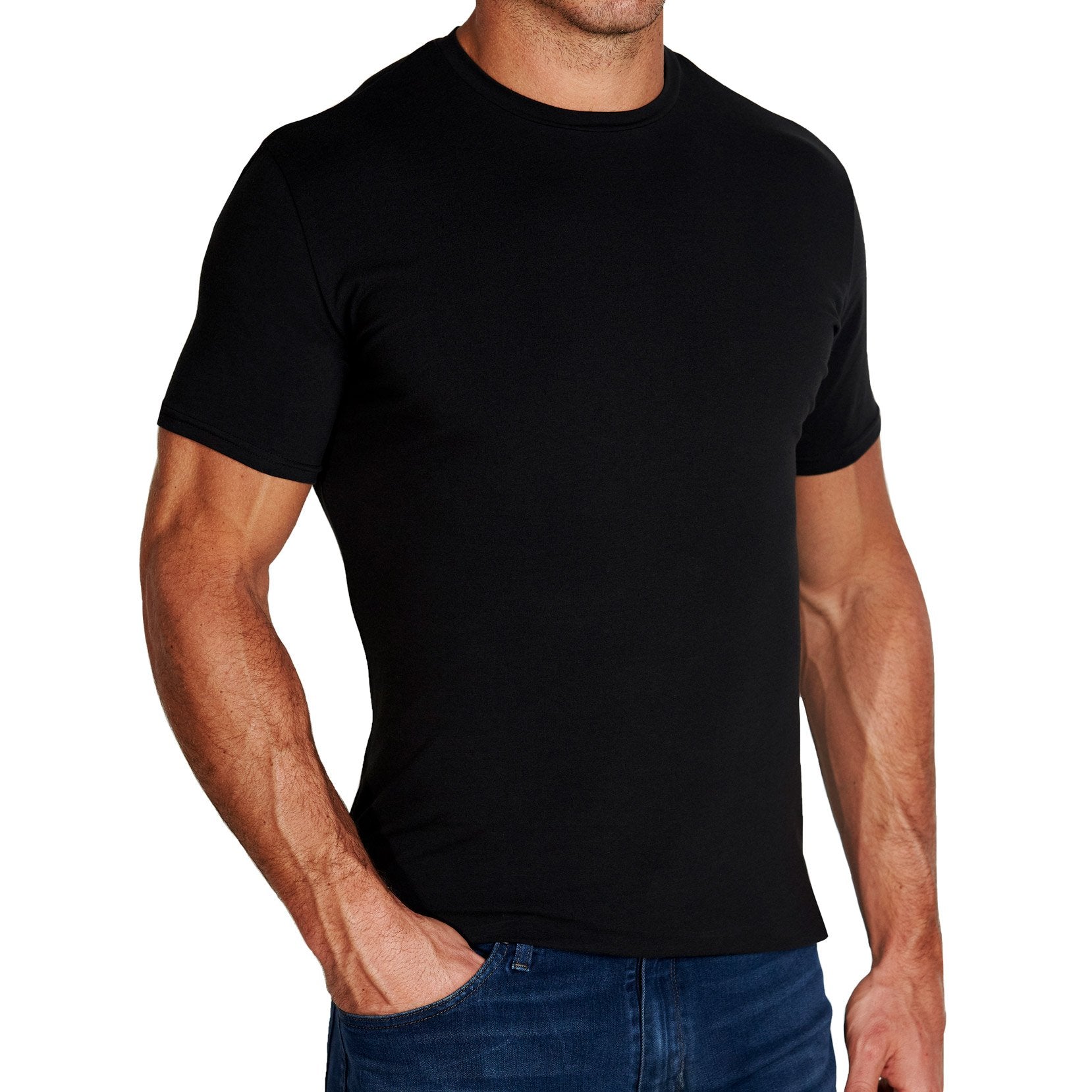 "The Westport" Black Short Sleeve Crewneck