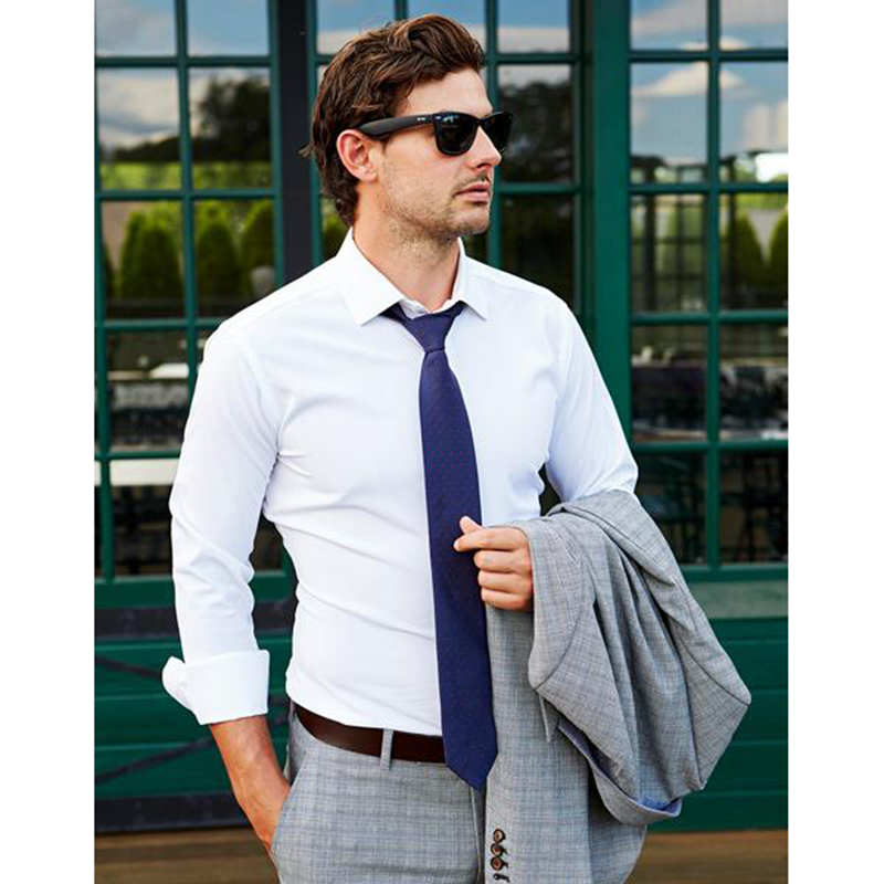 The Springer Solid White - Classic Fit