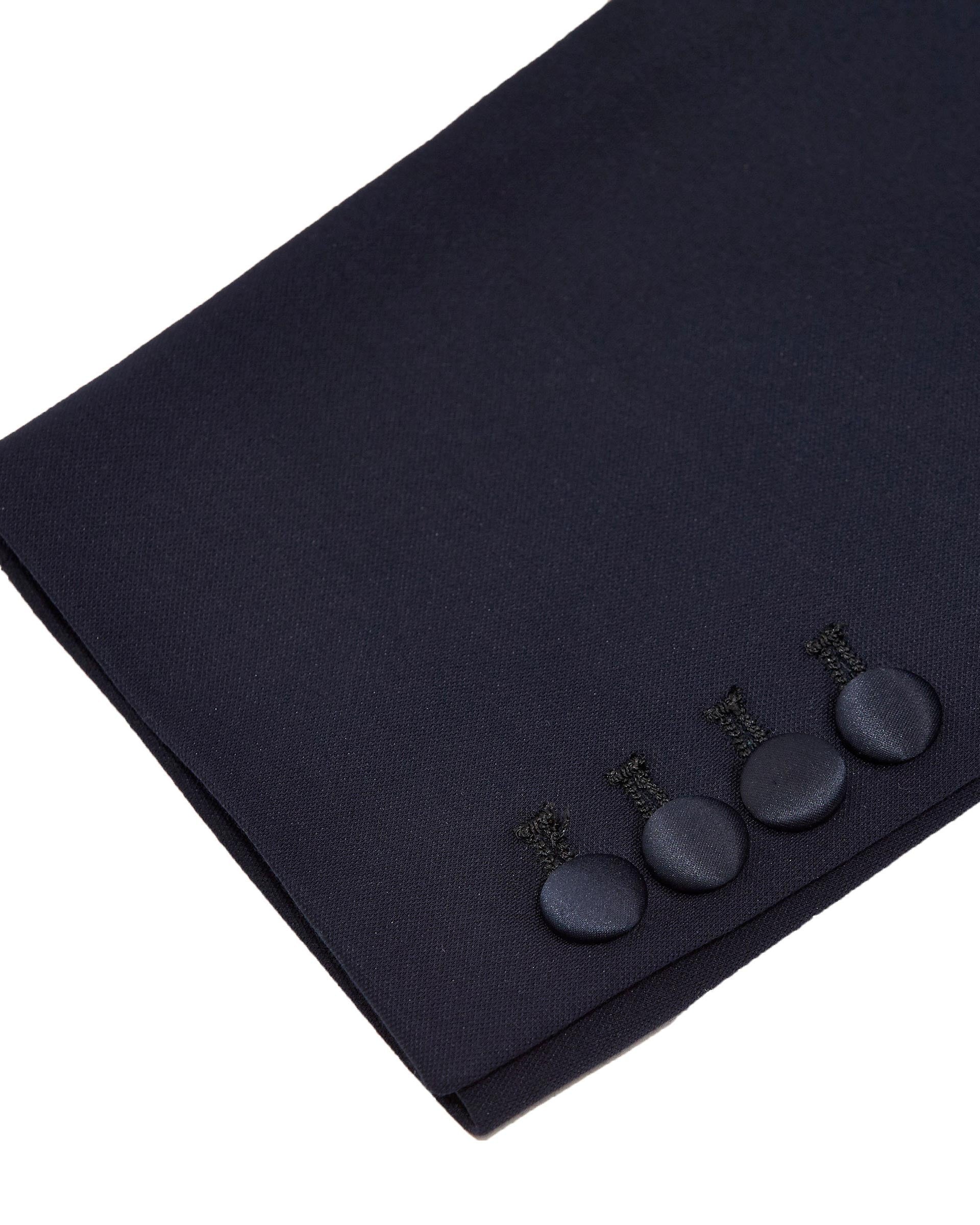 Athletic Fit Stretch Tuxedo - Navy with Peak Lapel