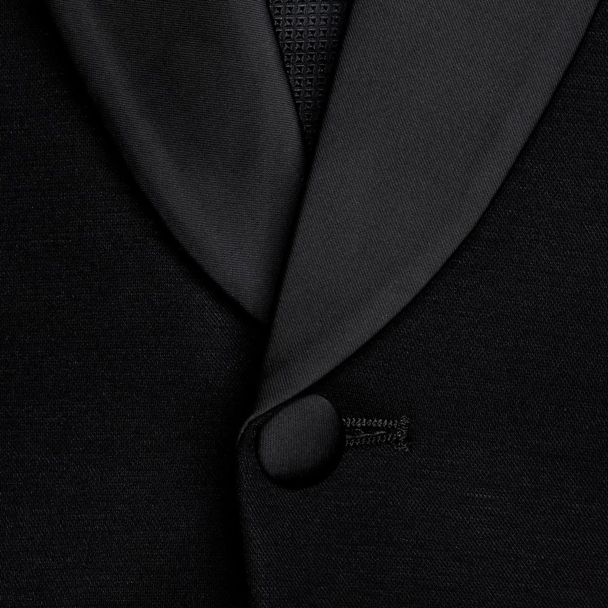 Athletic Fit Stretch Tuxedo - Black with Peak Lapel