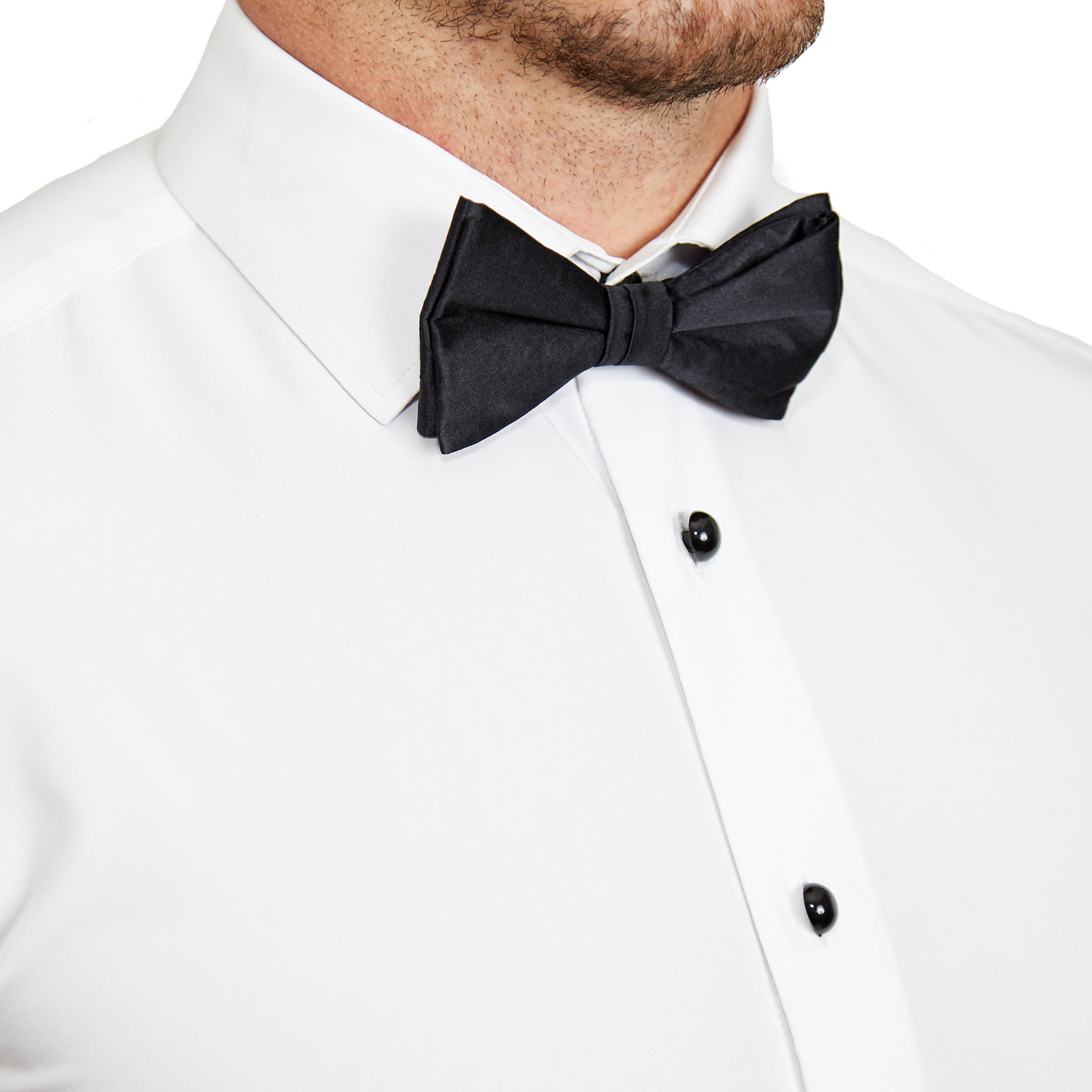 The Solid White Tuxedo Shirt