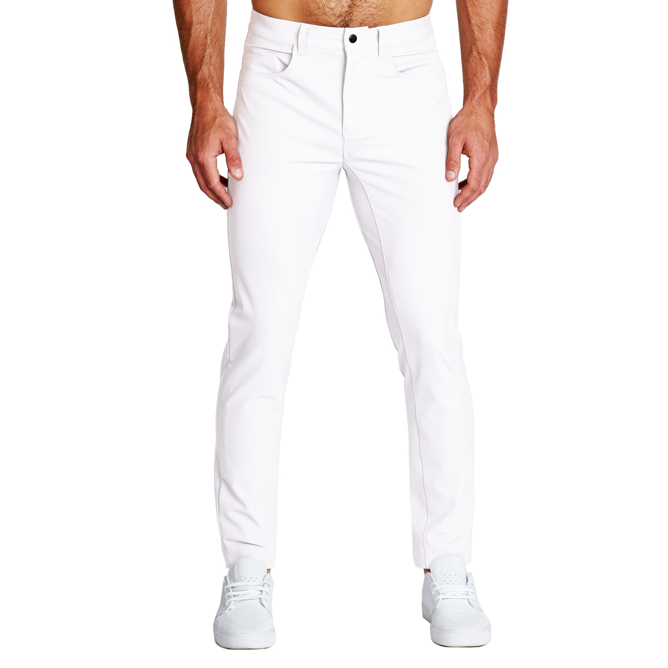 Athletic Fit Stretch Tech Chino - White