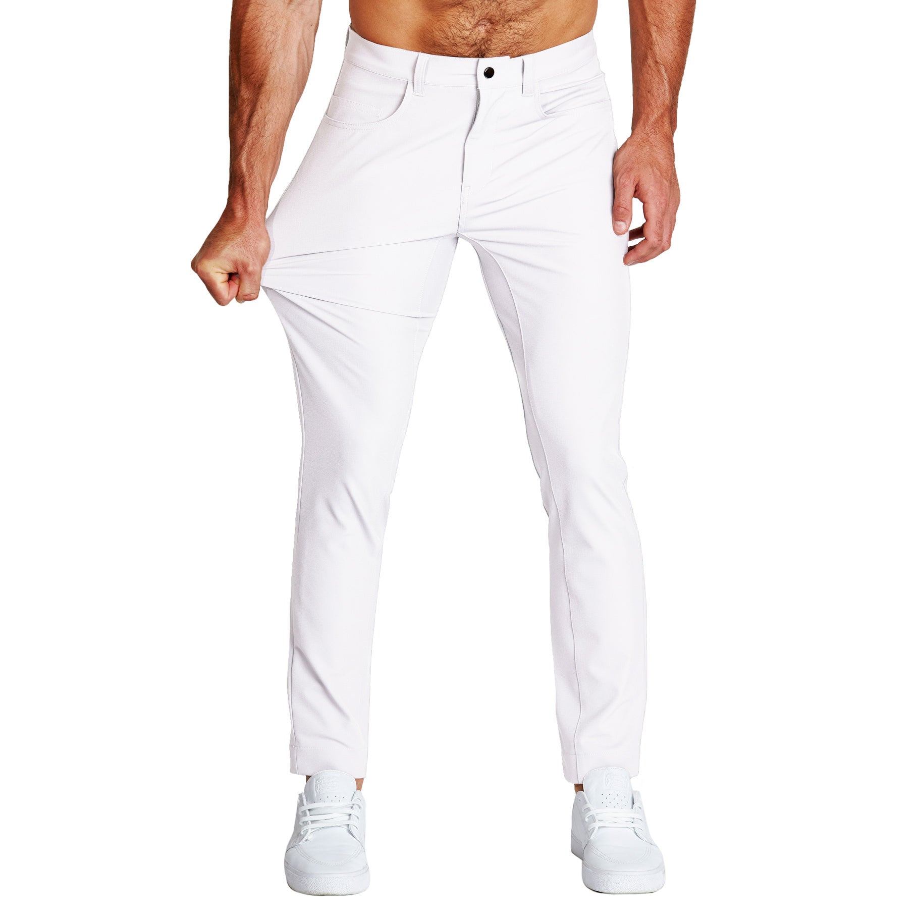 Athletic Fit Stretch Tech Chino - White