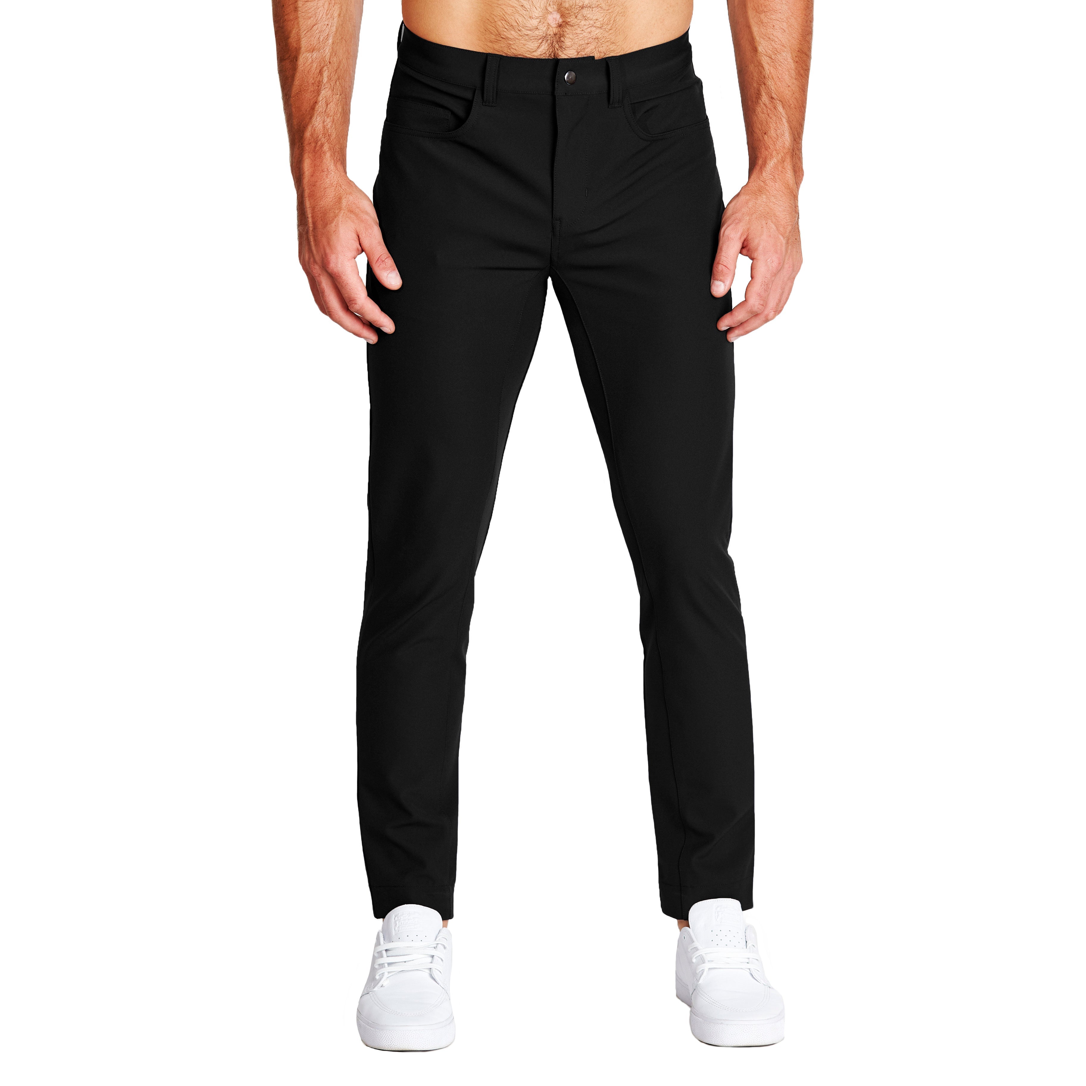 Athletic Fit Stretch Tech Chino - Black