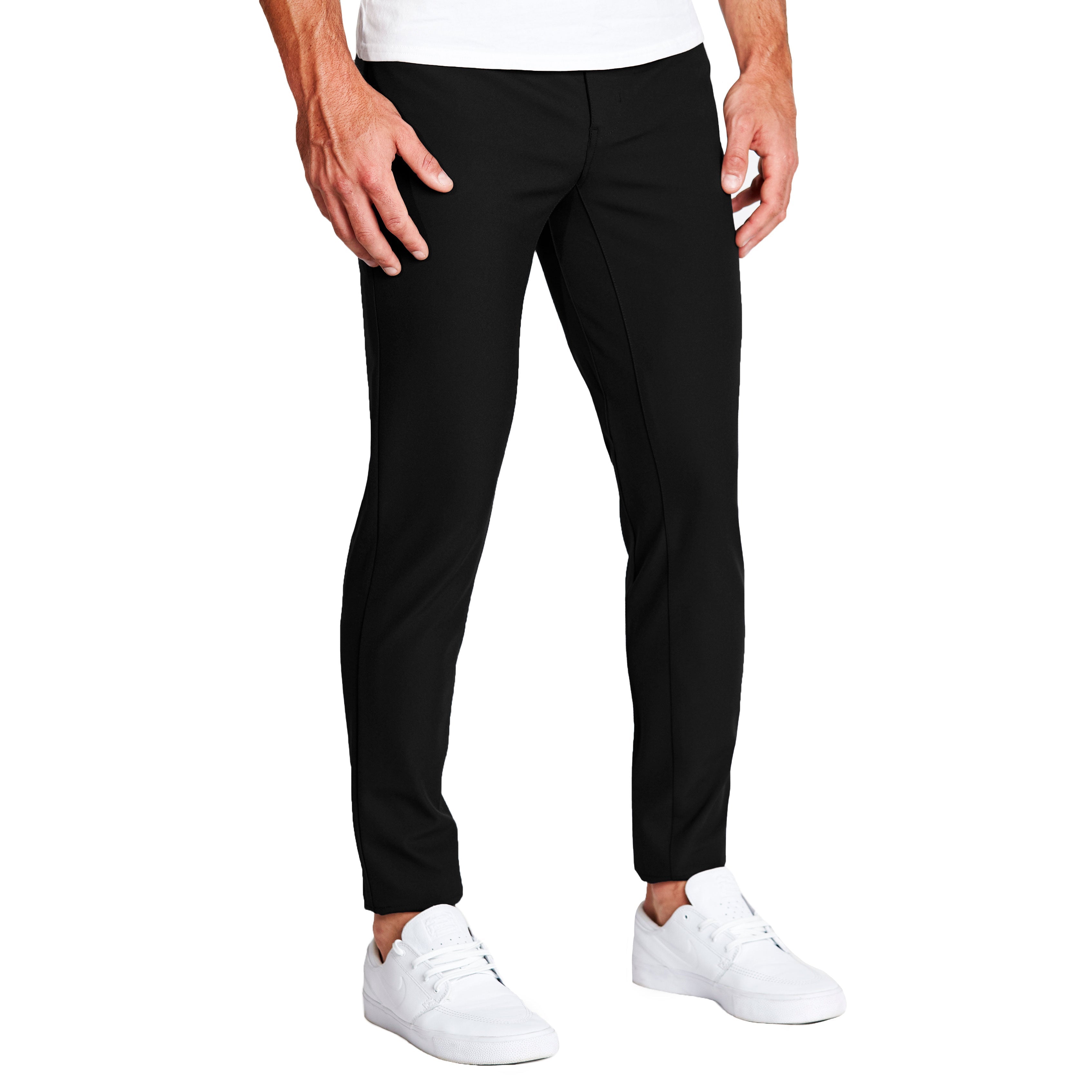 Athletic Fit Stretch Tech Chino - Black