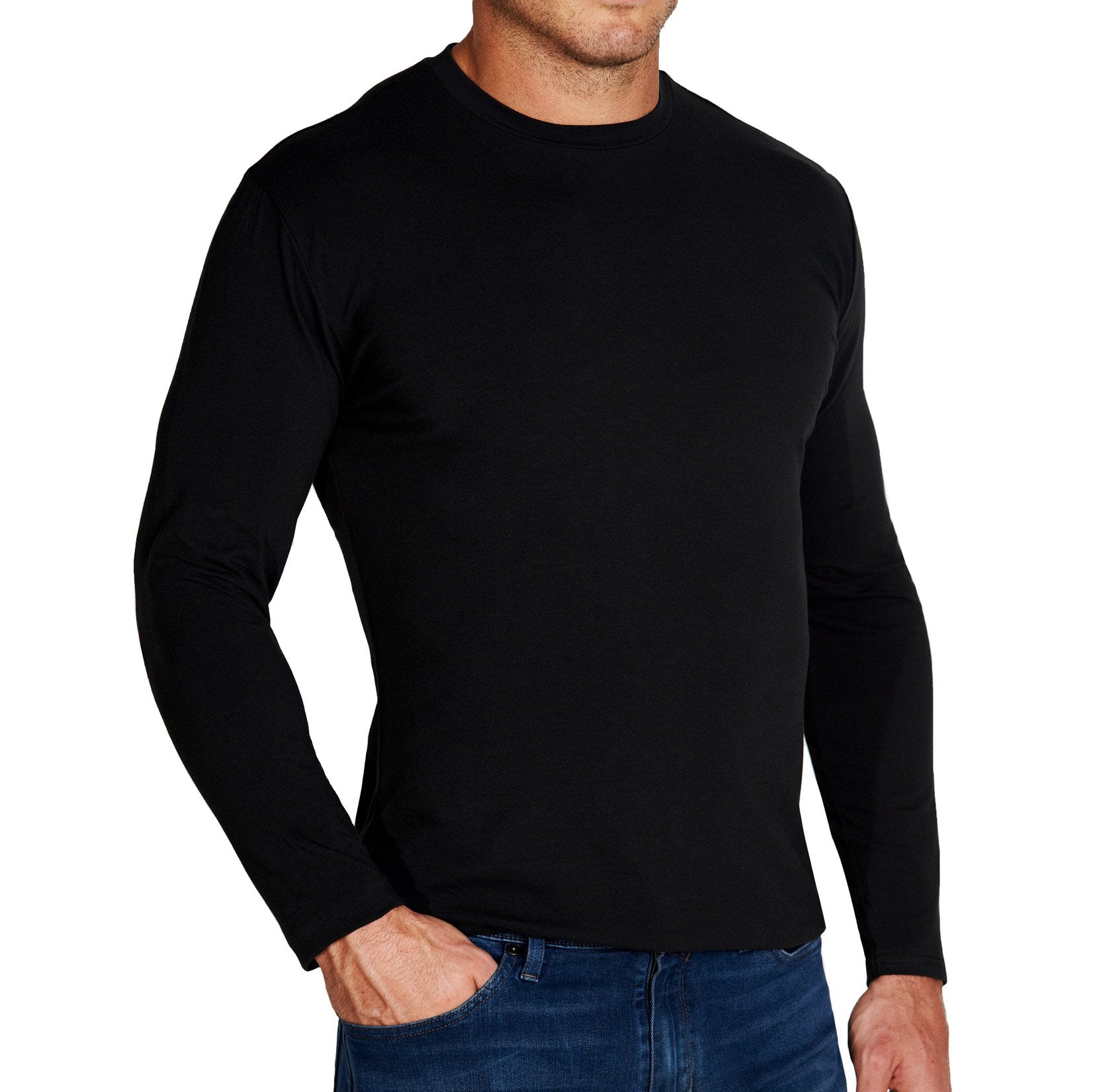 "The Riley" Black Long Sleeve Crewneck