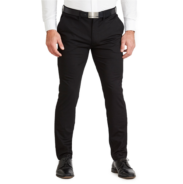 Men's Plaid Dress Pants Straight Leg Slim Fit Stretch Business