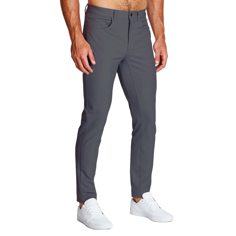 Athletic Fit Stretch Tech Chino - Charcoal