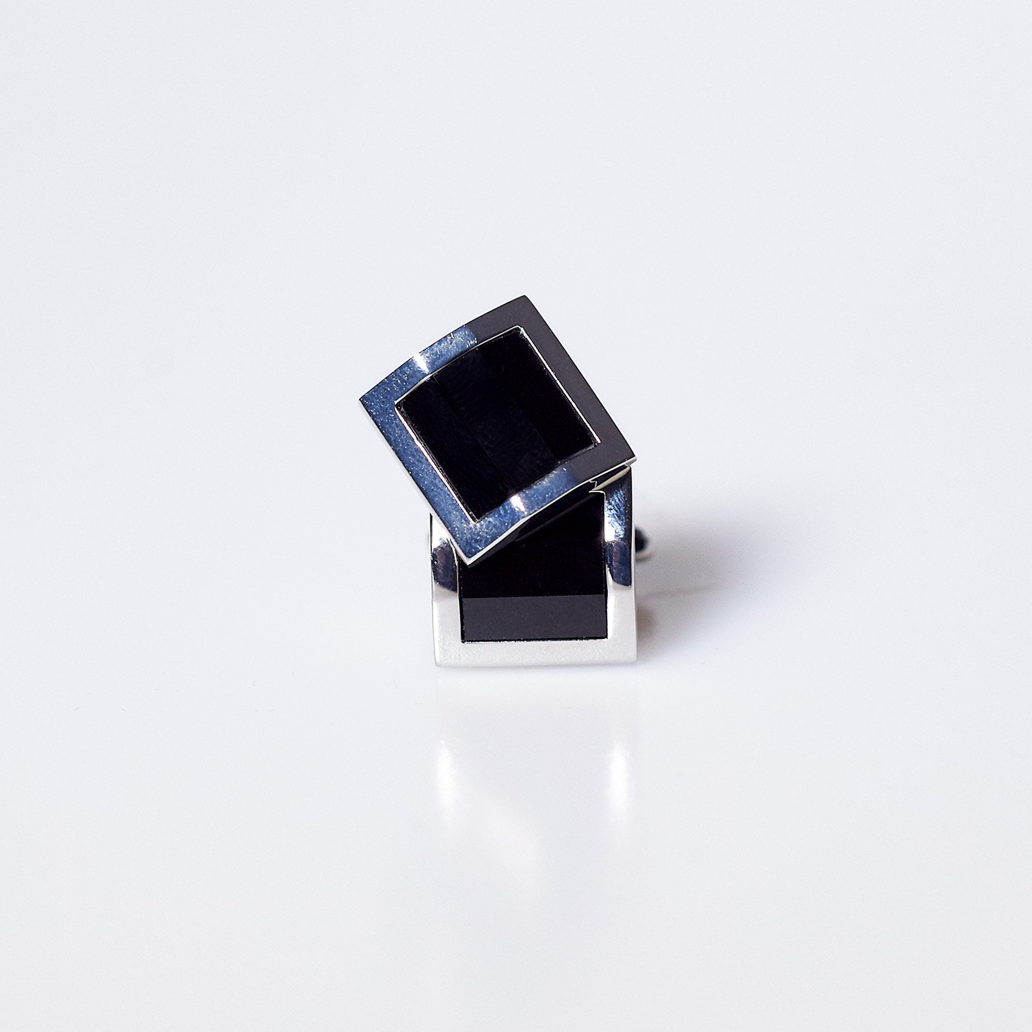 Black Square Cuff Links