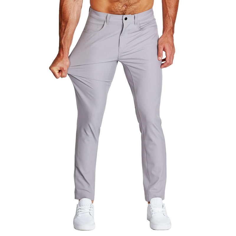 Athletic Fit Stretch Tech Chino - Light Grey - State and Liberty