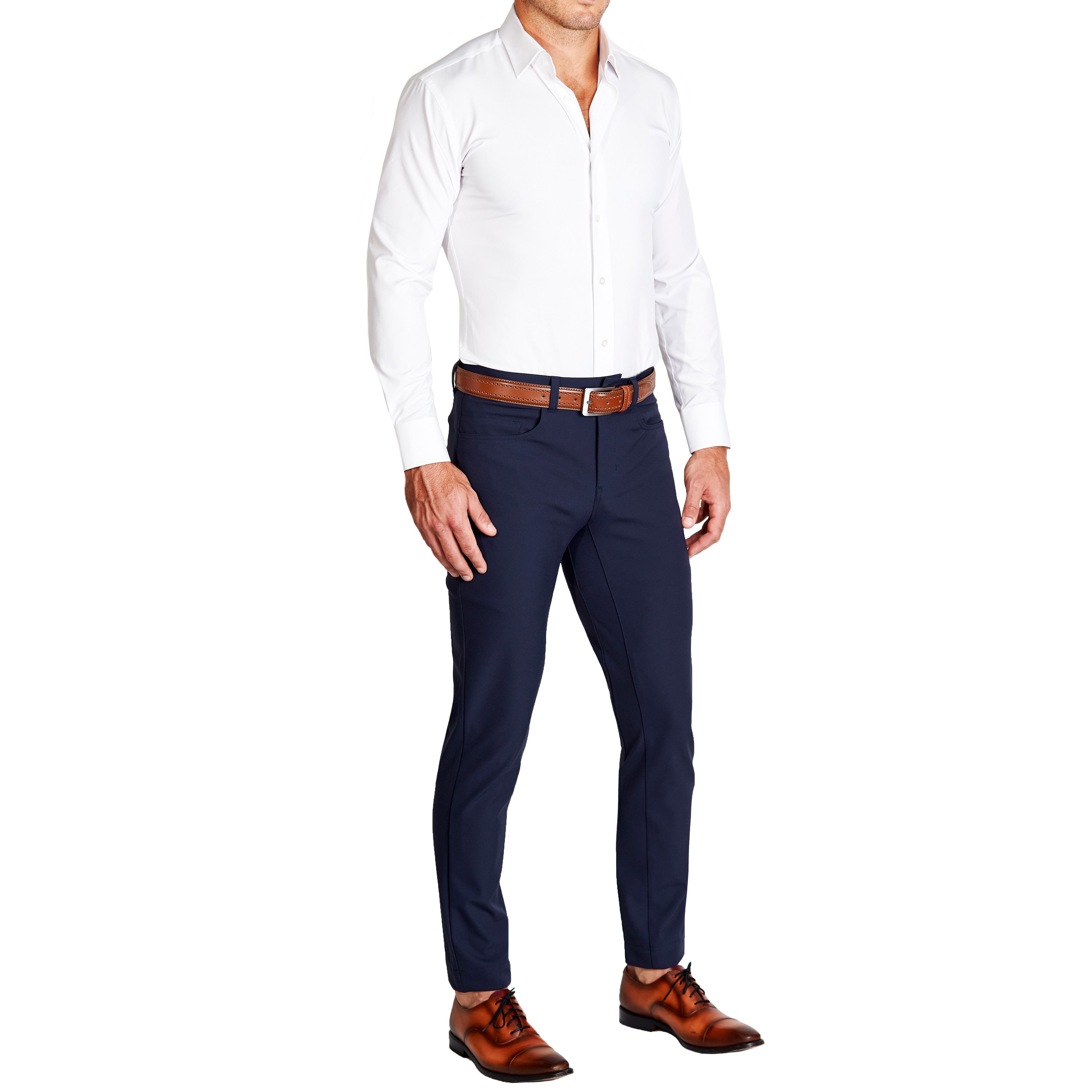 Athletic Fit Stretch Tech Chino - Navy