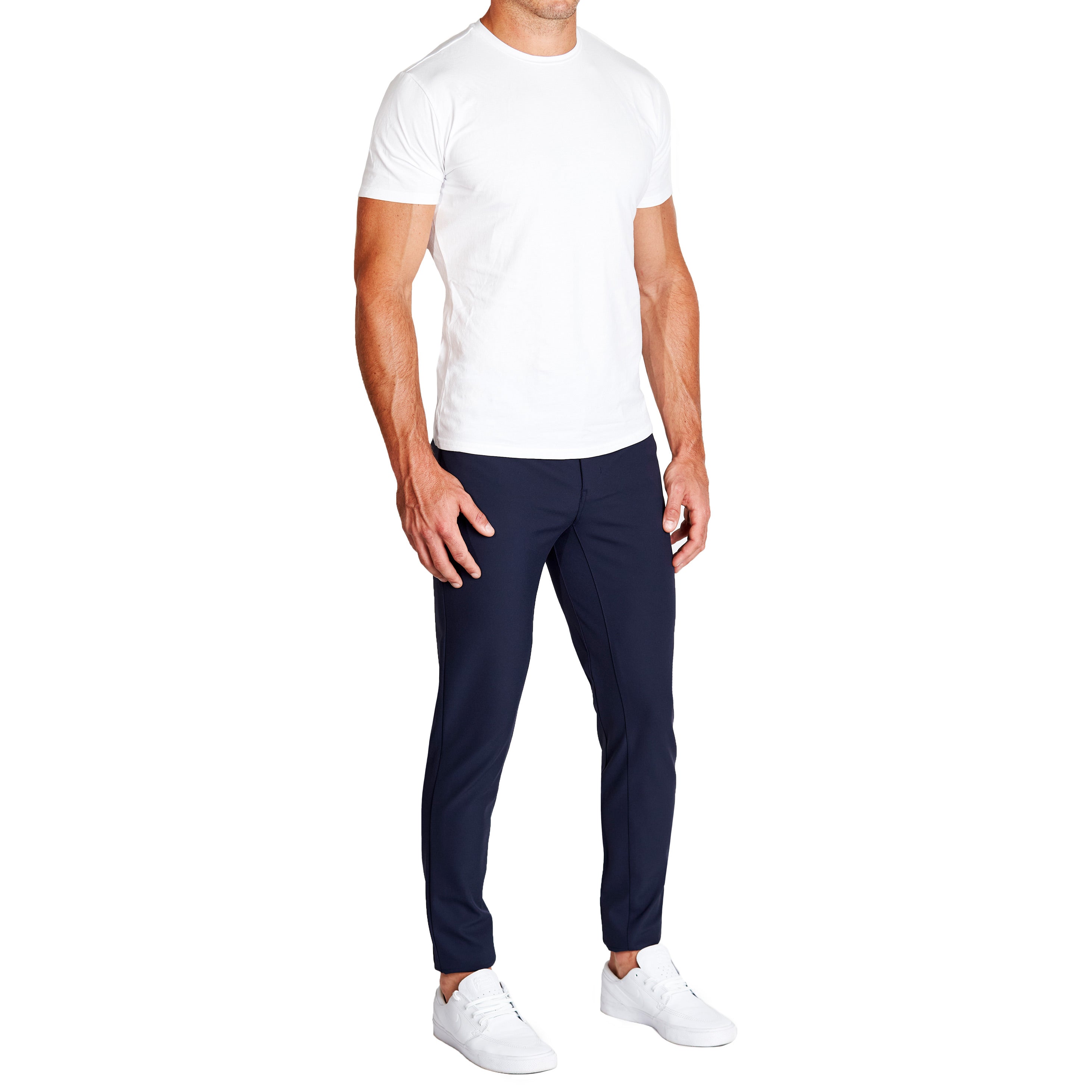 Athletic Fit Stretch Tech Chino - Navy