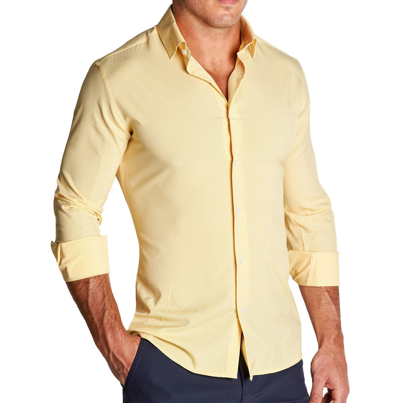 "The Stanley" Yellow Micro Check